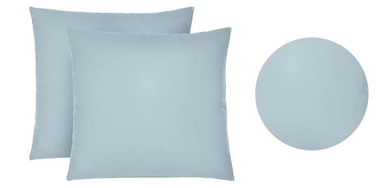 Jersey Kissenbezug 2er Set aus 100 % Baumwolle | Elastisch und weich | 80×80 oder 40×40 cm | Waschbar bei 60 °C