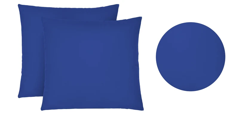 Jersey Kissenbezug 2er Set aus 100 % Baumwolle | Elastisch und weich | 80×80 oder 40×40 cm | Waschbar bei 60 °C