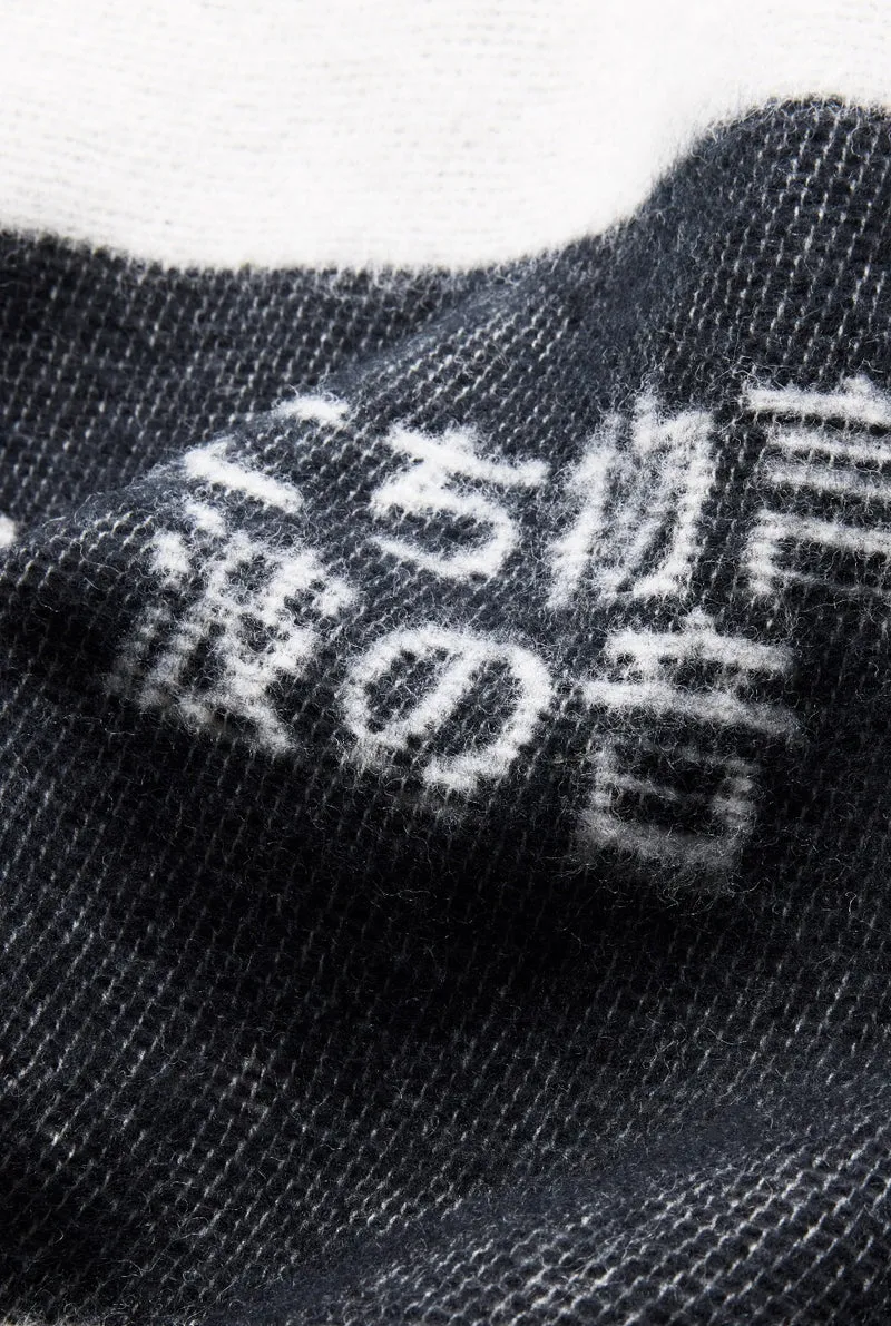 Wool Blanket “The Sound of Waves” by Justin Morin