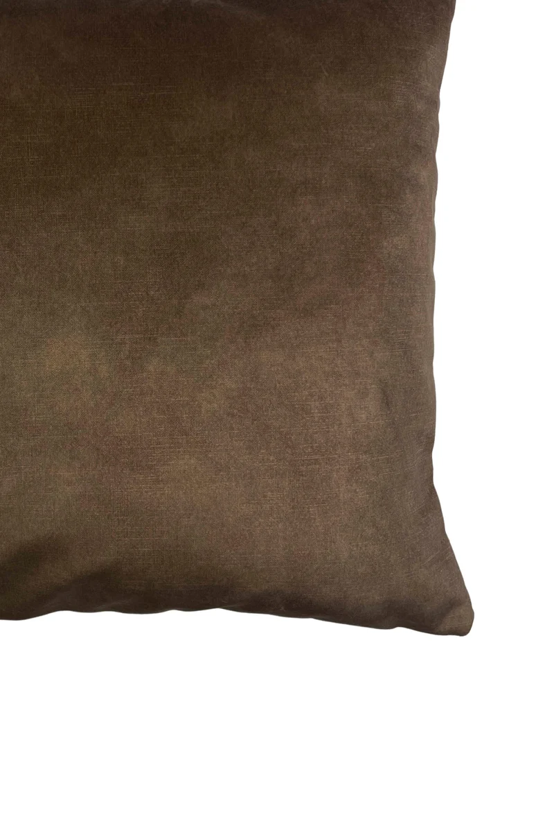 Velvet Cushions "Casino" - Chocolate