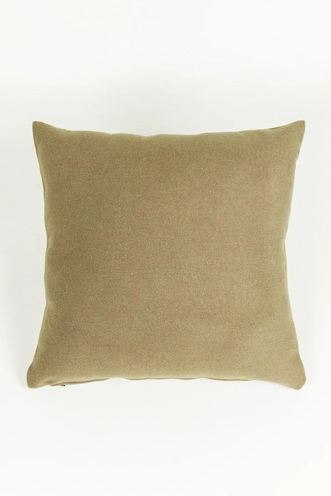 Recycled Wool Pillows & Floor Cushions "Bonnie" - Olive