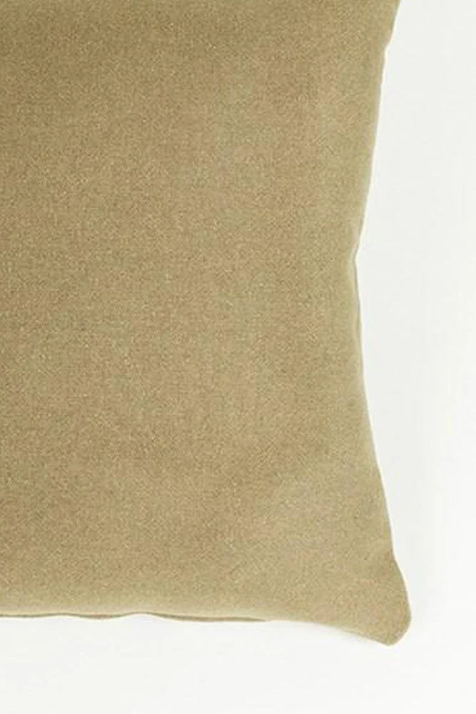 Recycled Wool Pillows & Floor Cushions "Bonnie" - Olive