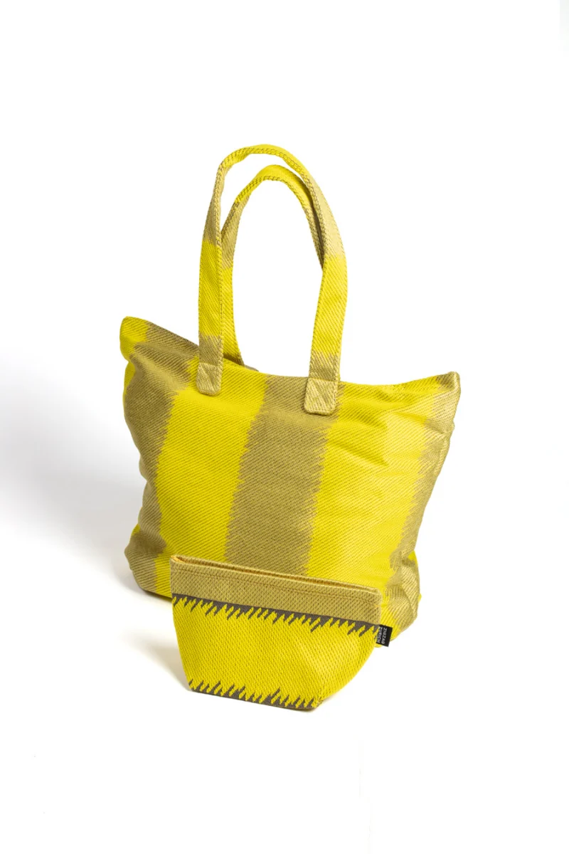Beach Bag One Love in Pistachio & Yellow
