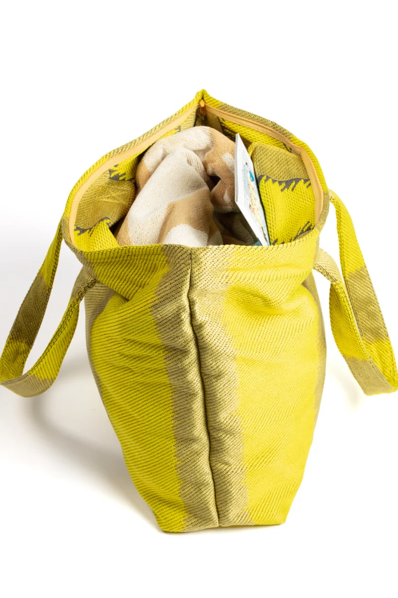 Beach Bag One Love in Pistachio & Yellow