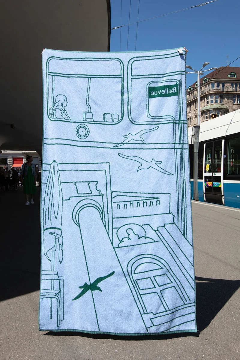 Beach Towel “Bellevue” by Jade Comiskey - NZZ Bellevue x ZigZagZurich