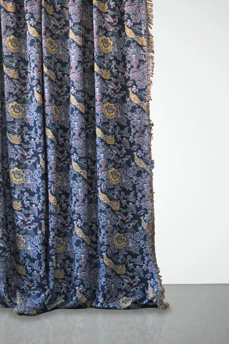 Carmelina Blanket or Bedspread - Midnight Blue