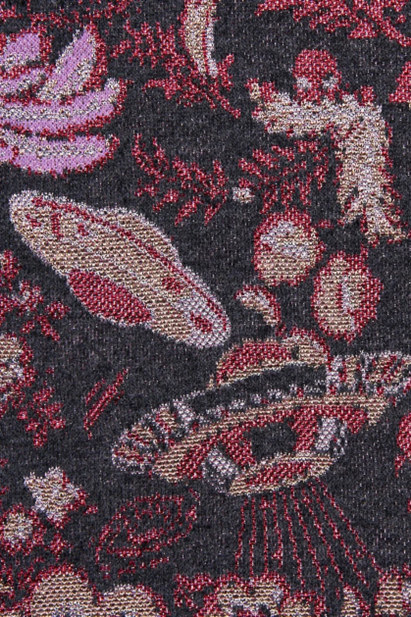 Carmelina Blanket or Bedspread - Anthracite Eclipse