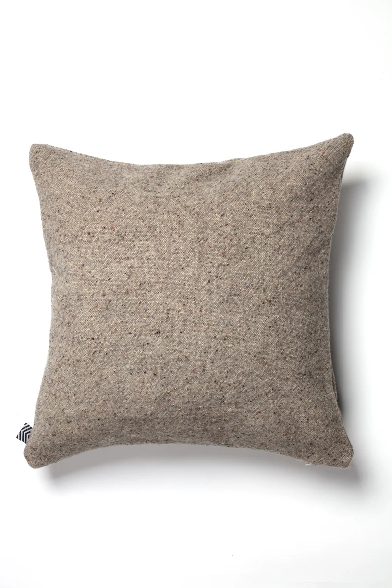 Linen Wool Cushion "Moritz" - Grey