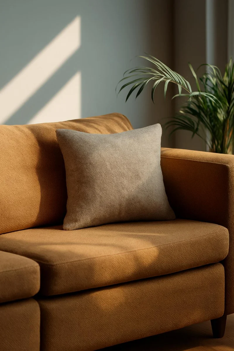 Linen Wool Cushion "Moritz" - Grey