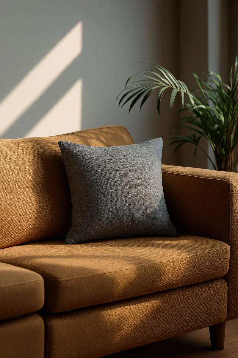 Structure Cushion "Genki" - Pigeon Blue