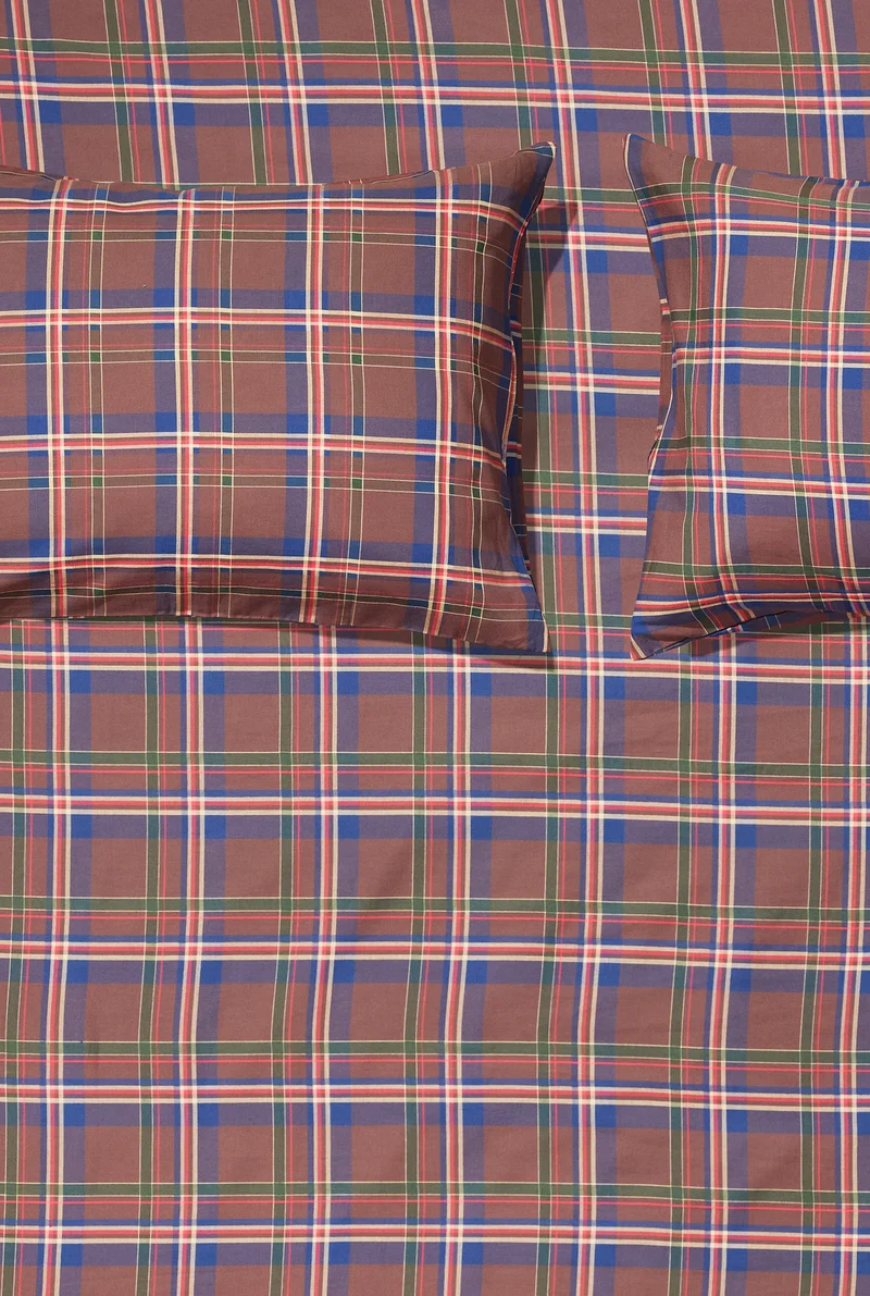 Glen Lodge 'Maloja Check' Yarn-Dyed Cotton Bedding