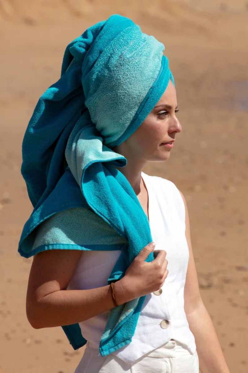 Beach Towel “Aurora Sky” by Michele Rondelli - XL 100% Cotton