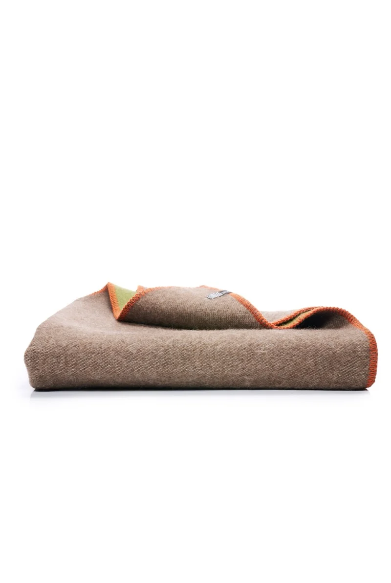 Wool Blanket "Behind Every Colour Is Another One Brown" by Michele Rondelli