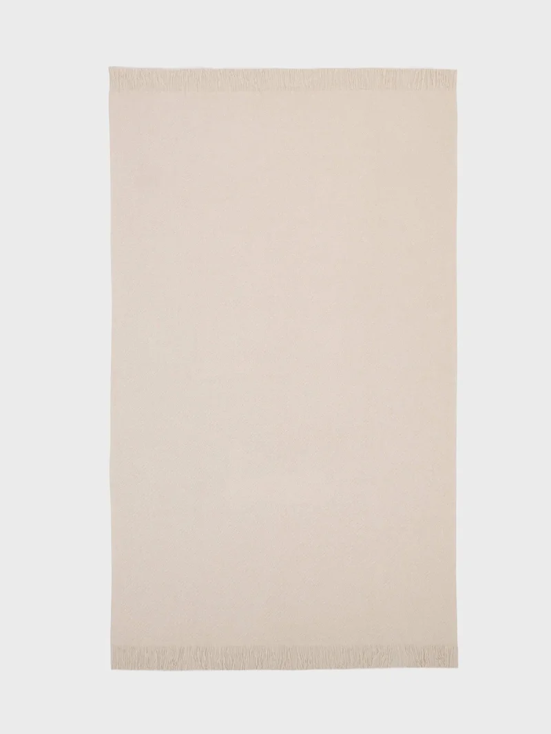Cashmere Decke "Mossband Oat" 125 x 190 cm