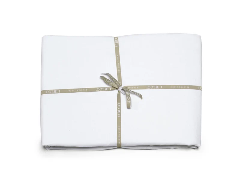 Leinen Spannbettlaken für hohe Matratzen "Classics Geneva White"
