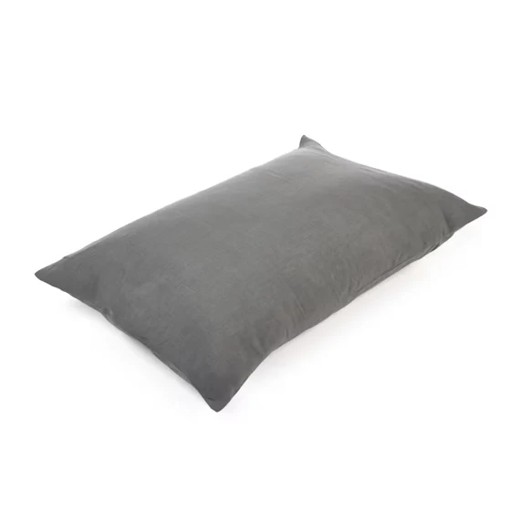 Leinenbettwäsche vorgewaschen "Dark Grey"