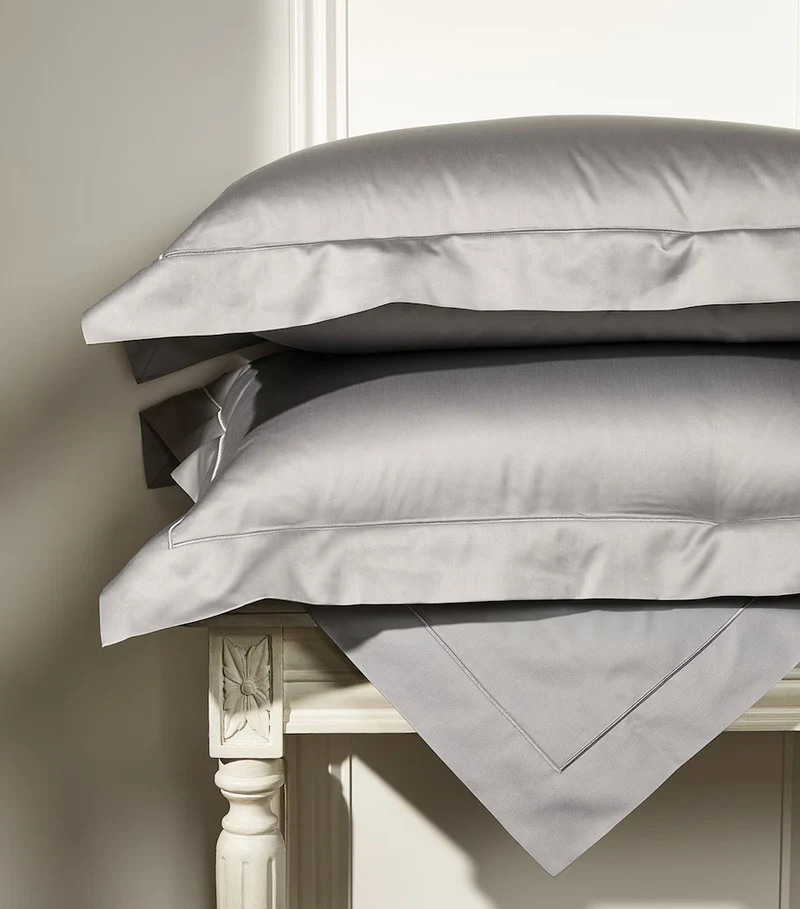 Satin Bettwäsche Giza Cotton "Bourdon Ardoise"