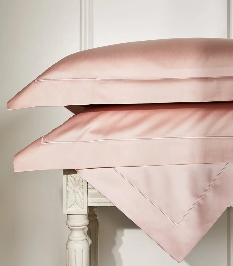 Satin Bettwäsche Giza Cotton "Bourdon Nuage Rose"