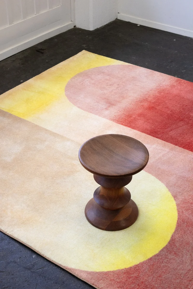 "Tender Fire" Artist Rug by Karina Eibatova