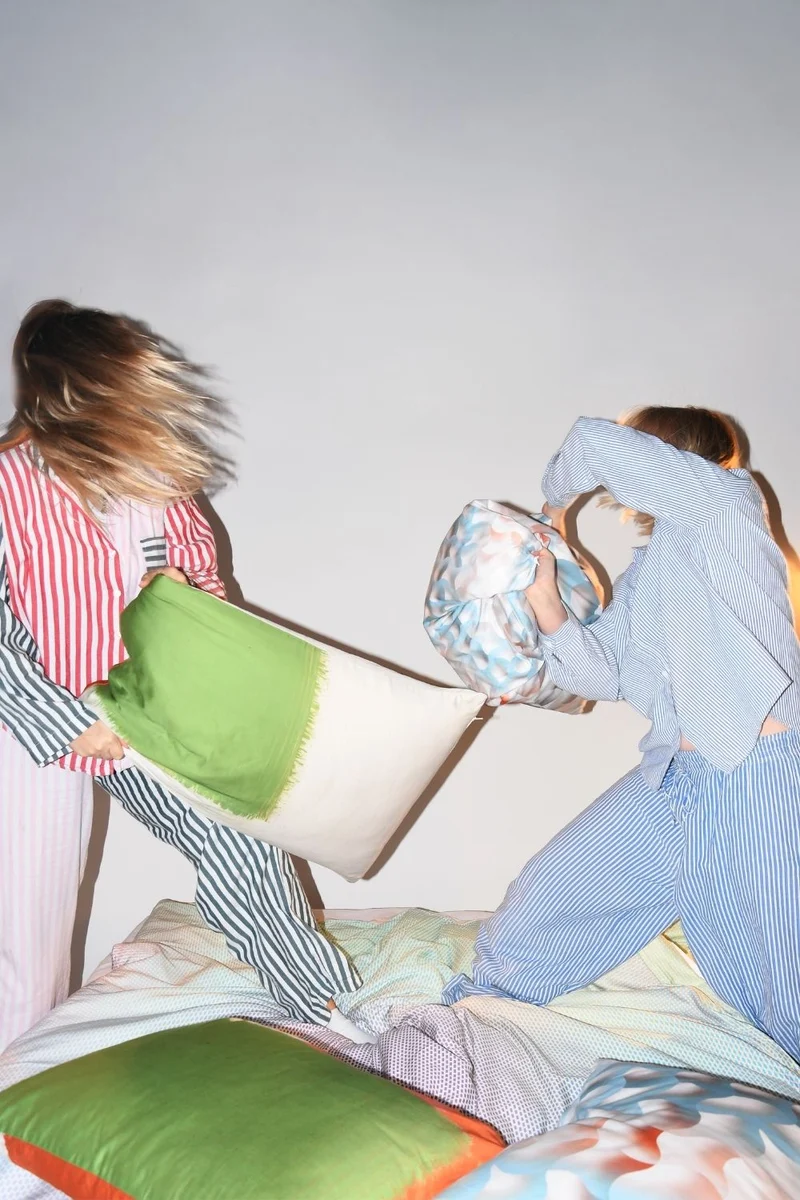 Artist Bedding "Wavy Plaidy" by Charlotte Gentsch