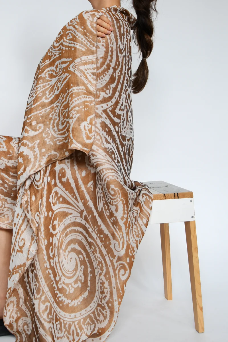 Sarong "Krishna" - Linen & Modal Yarn Dyed