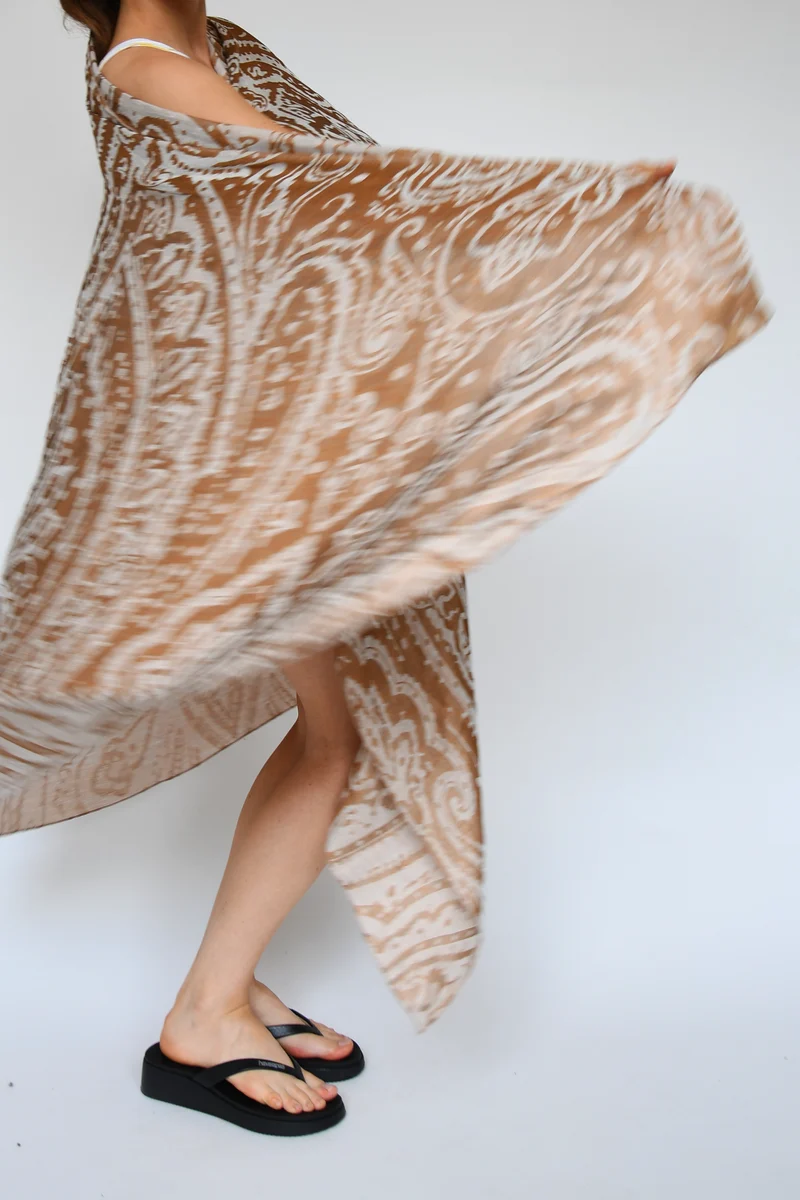 Sarong "Krishna" - Linen & Modal Yarn Dyed