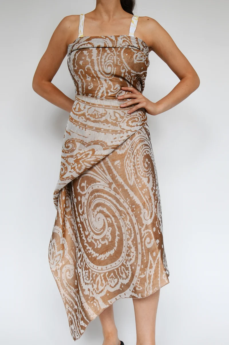 Sarong "Krishna" - Linen & Modal Yarn Dyed