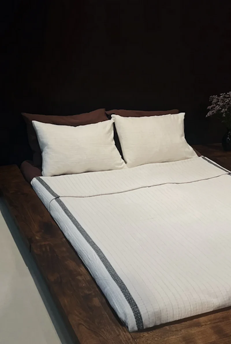 Baumwoll Decke "Bahia Black" 170 x 270 cm