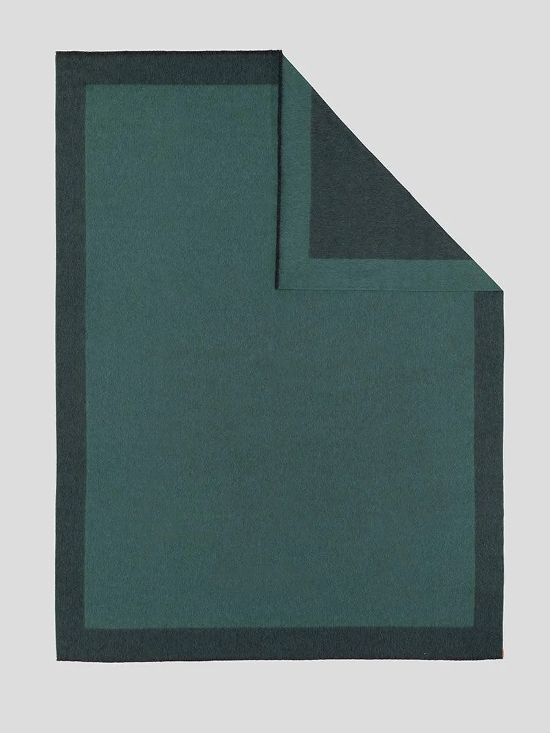Kaschmirplaid "Arran Border Charcoal Spruce"