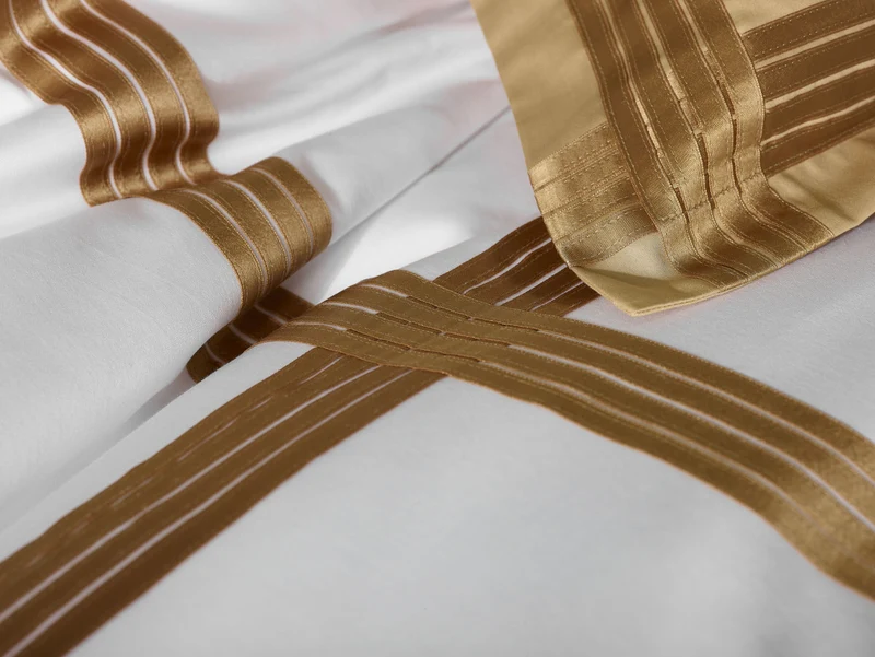Satin Bettwäsche "Sorbe Creme Caramel"