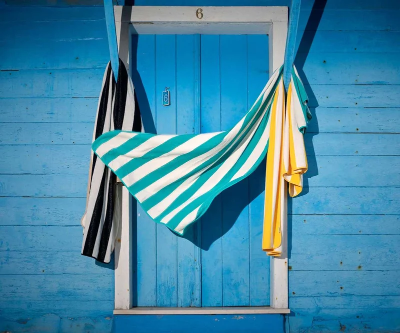 Badetuch "Prado" 100 x 200 cm, Linen Striped