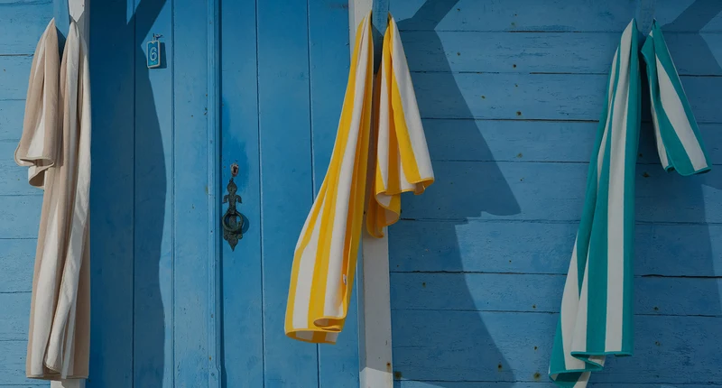 Badetuch "Prado" 100 x 200 cm, Linen Striped