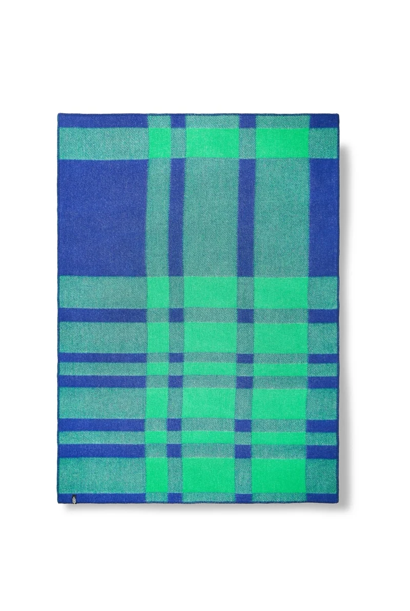 Wool Blanket "Tartan Green" by Michele Rondelli