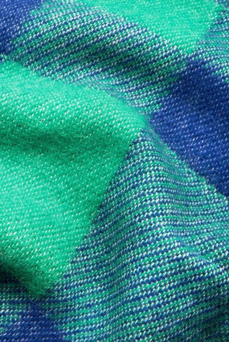 Wool Blanket "Tartan Green" by Michele Rondelli