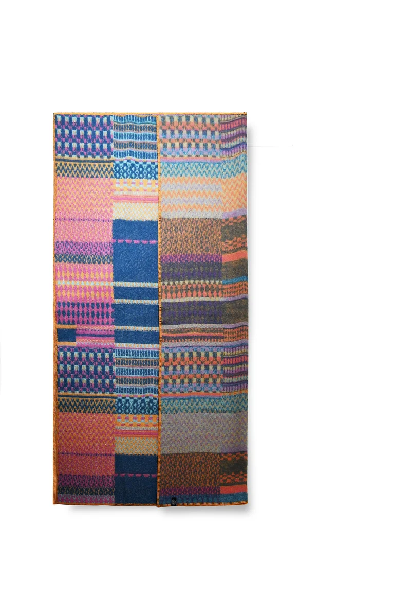 Wool Blanket "Patchwork" by Michele Rondelli
