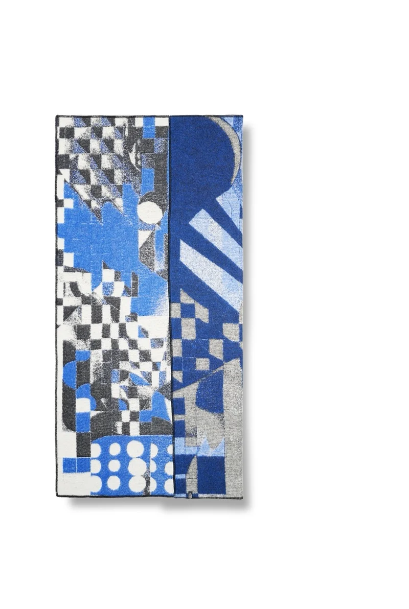 Wool Blanket "Relativity" by Dario Cortese