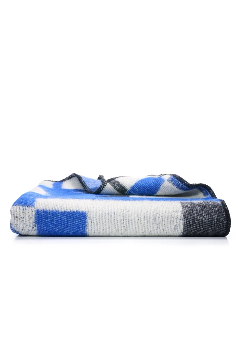 Wool Blanket "Relativity" by Dario Cortese