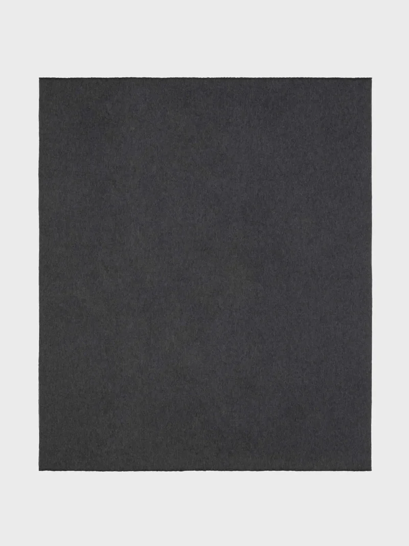 Lammwollplaid mit Kaschmir "Vale Reversible Charcoal Grey"
