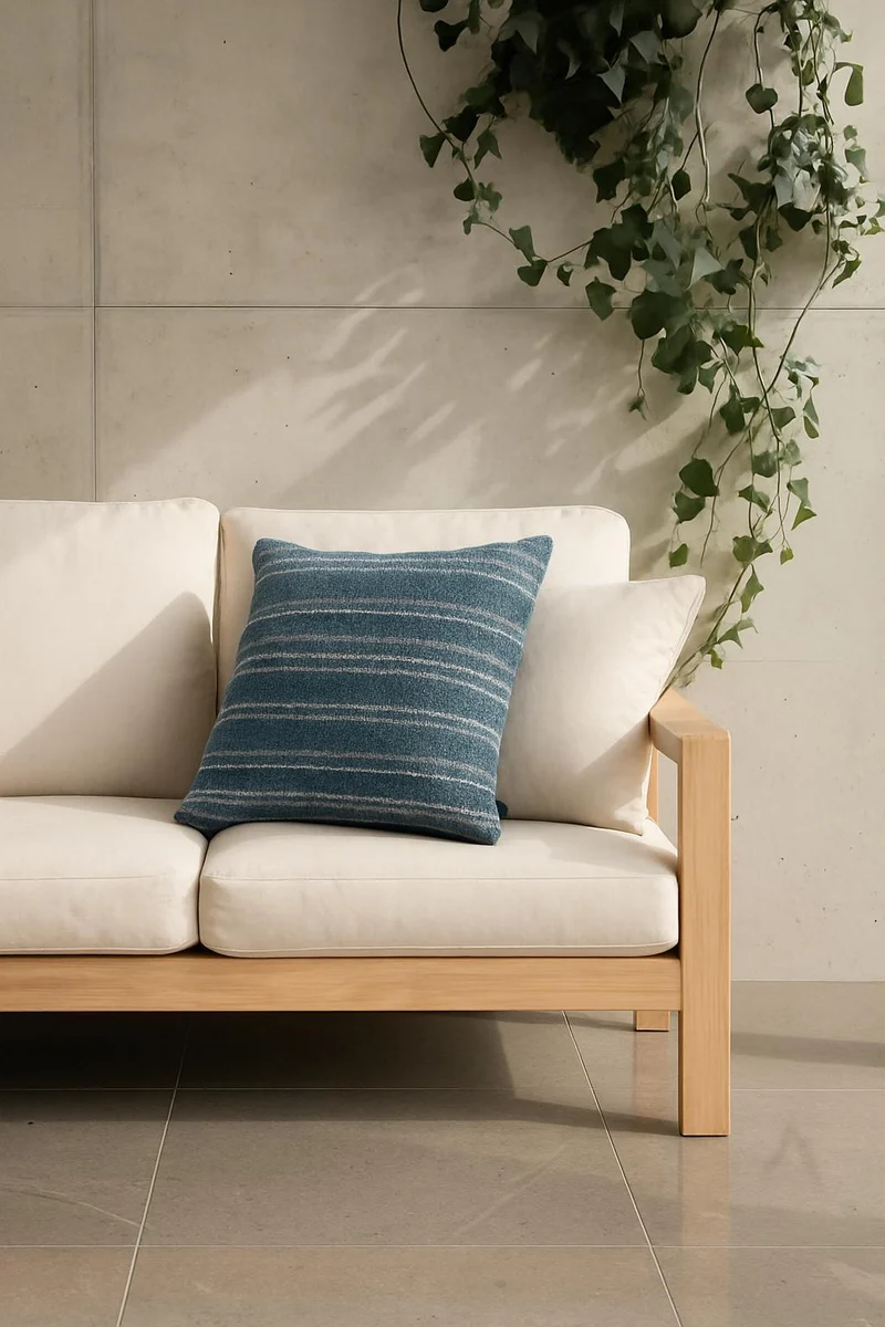 Outdoor / Indoor Cushion "Mara" - Blue