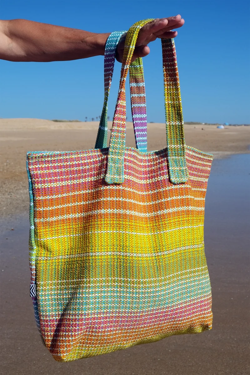 Beach Bag Marco Polo in Multicolour Iris Weave