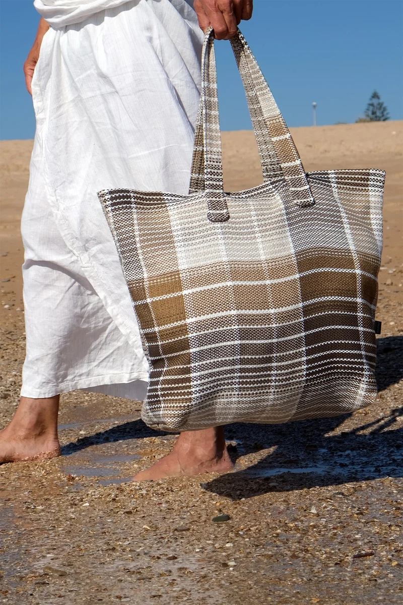 Beach Bag Marco Polo in Desert Brown Color