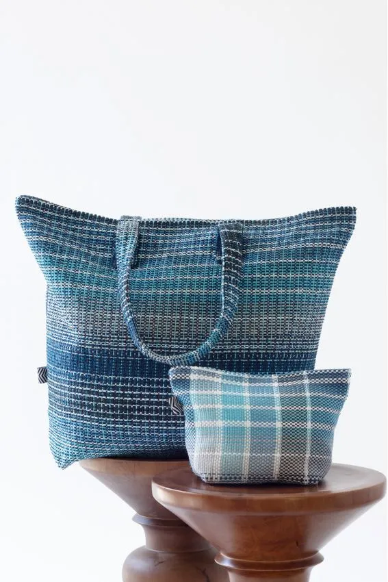 Beach Bag Marco Polo in Marine Blue Color