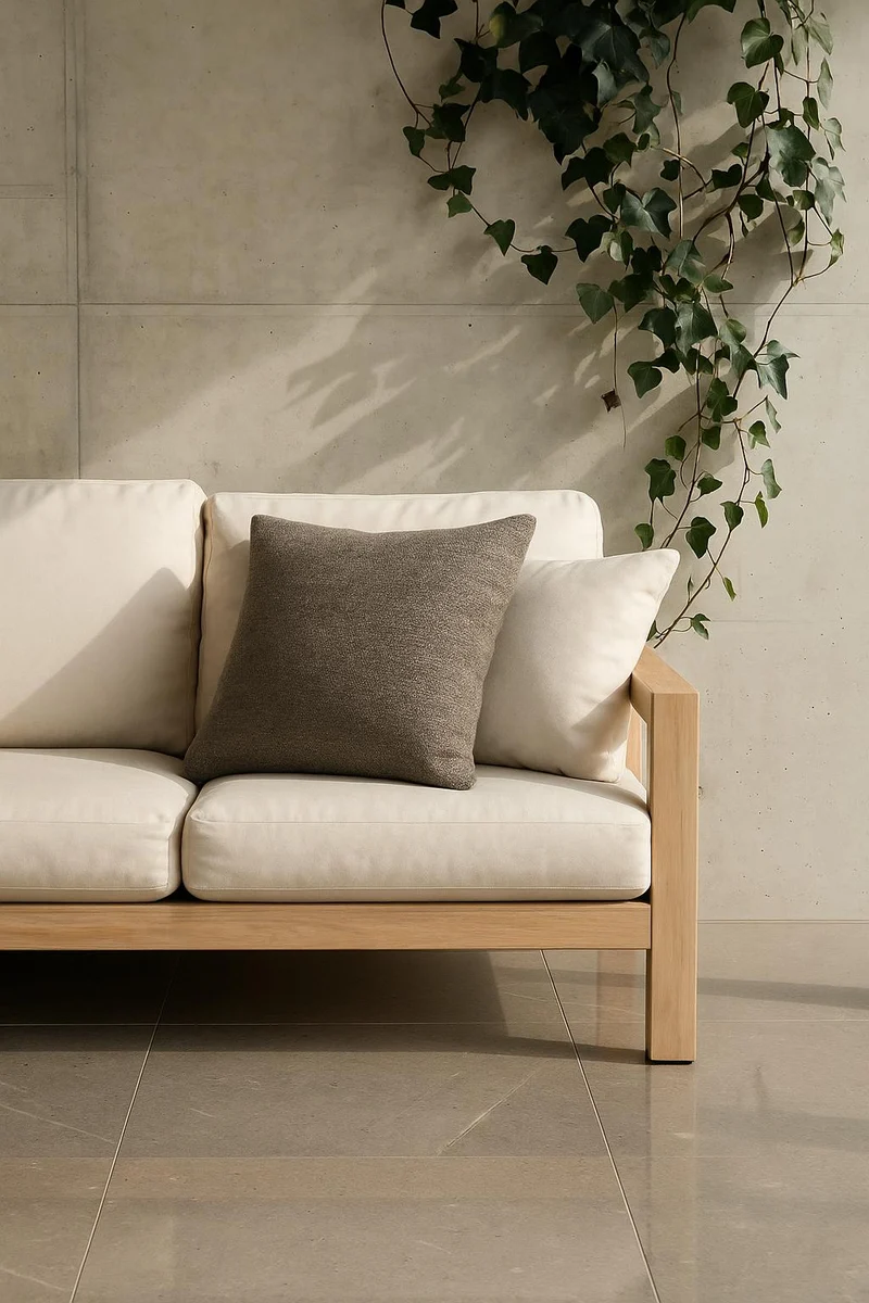 Outdoor / Indoor Cushion "Masai" - Stone