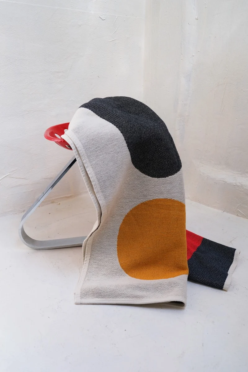 Cotton Blanket “Antibes” by Catherine Lavoie