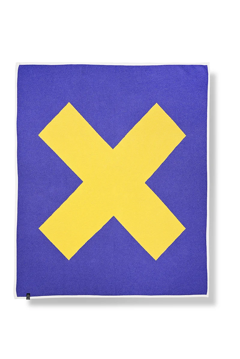 Cotton Blanket "X Marks The Spot " by Michele Rondelli