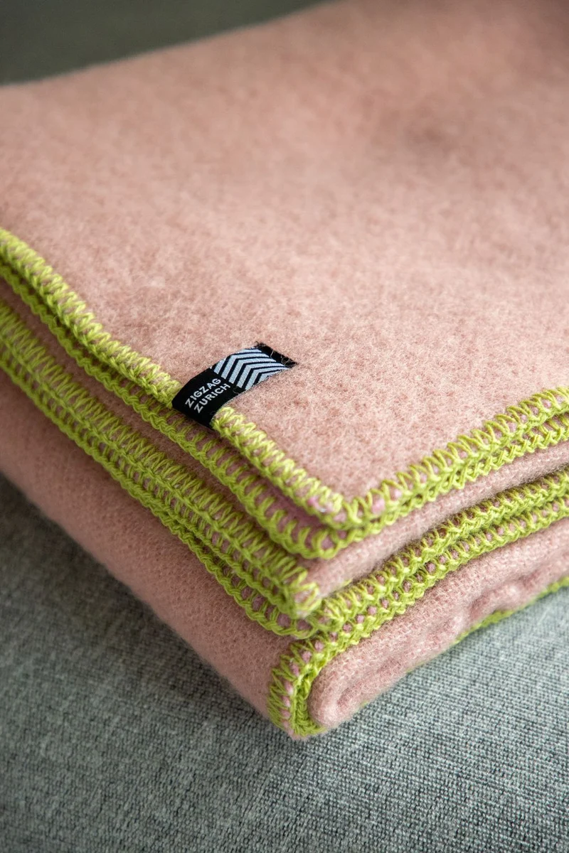 Wool Blanket "Behind Every Colour Is Another One Pink" by Michele Rondelli