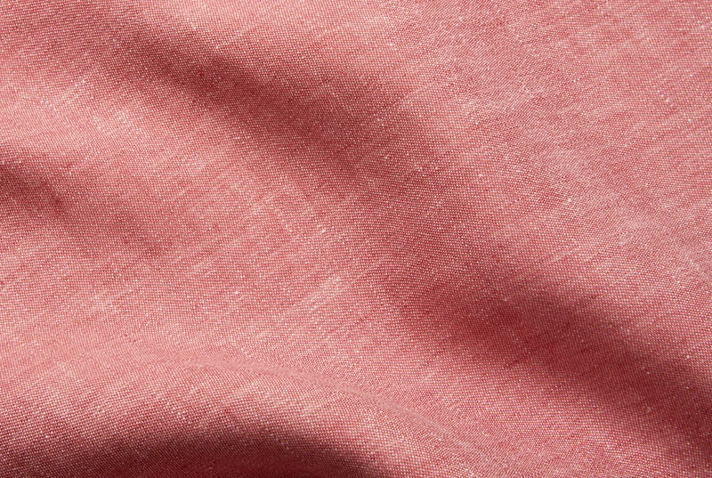 Linen Bedding Two Tone Stonewashed in Coral Red