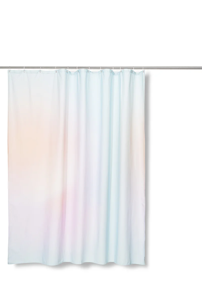 Artist Cotton Shower Curtain "Sunrise" by Michele Rondelli