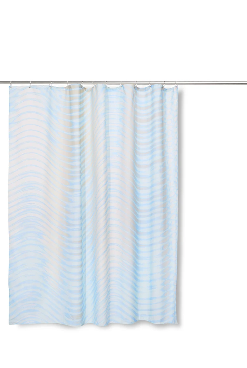 Artist Cotton Shower Curtain "Drift" by Blanca Frei