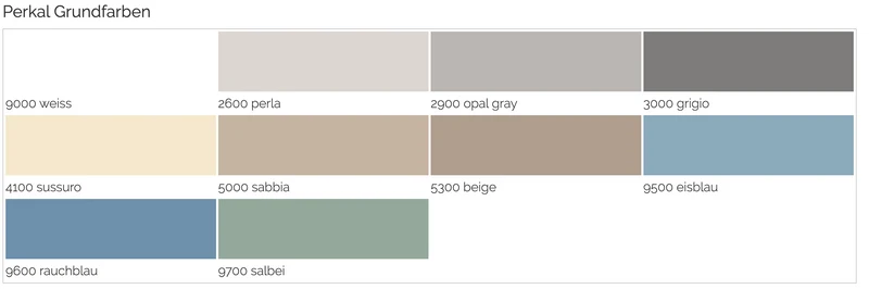 Perkal Bettwäsche "Loft" in 5 Farben